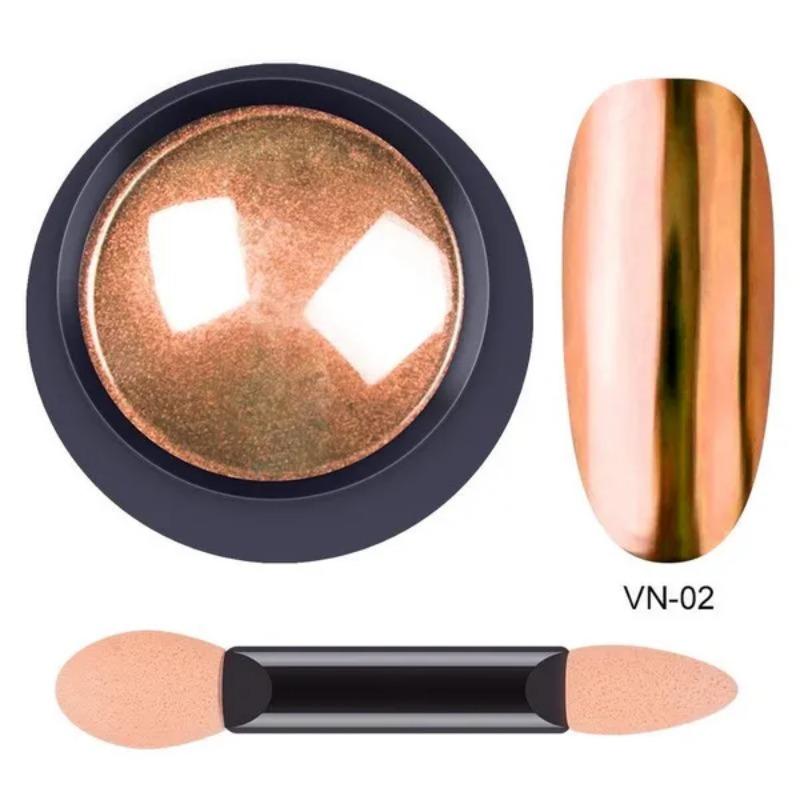 12 barev Nail Art Glitter Pigment Pudr Chrom Mirror Glitter Pigment Pudr na zdobení nehtů Manikúra Flashing Nail Art Dekorace