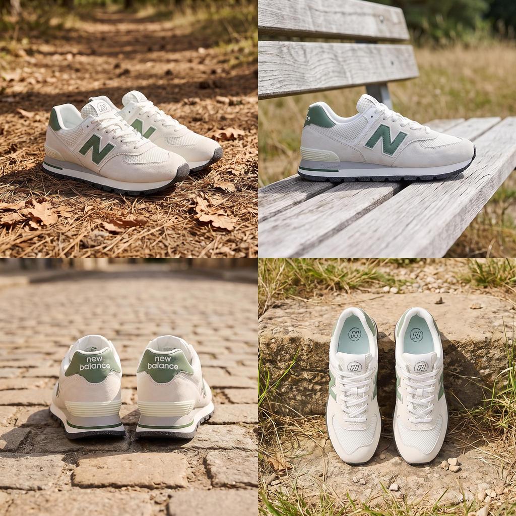 New Balance 574 Robuste Weiß Grün Unisex Sneaker ML574DUG