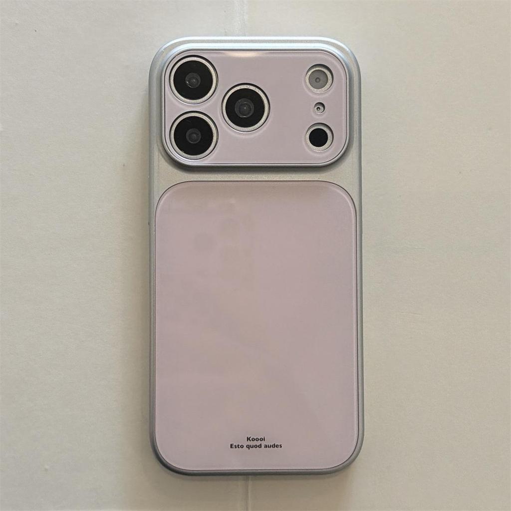 Solid Color Macaron iPhone 17 Pro Max Case with Large Window Drop Protection