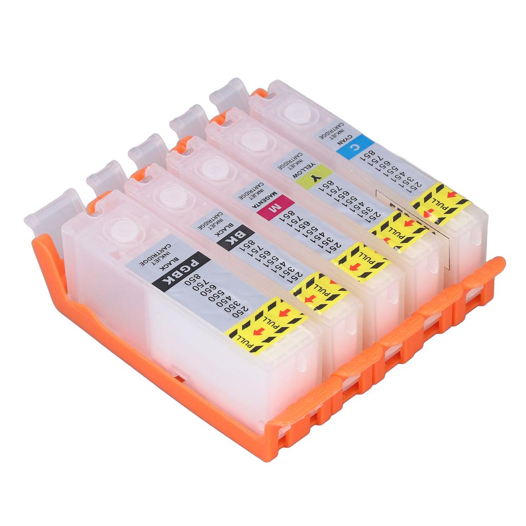 5Pcs Ink Cartridge for PIXMA IP7250 MG6350 MG5450 MX925 MX725 MG6450 MG5550 IX6850 Printers