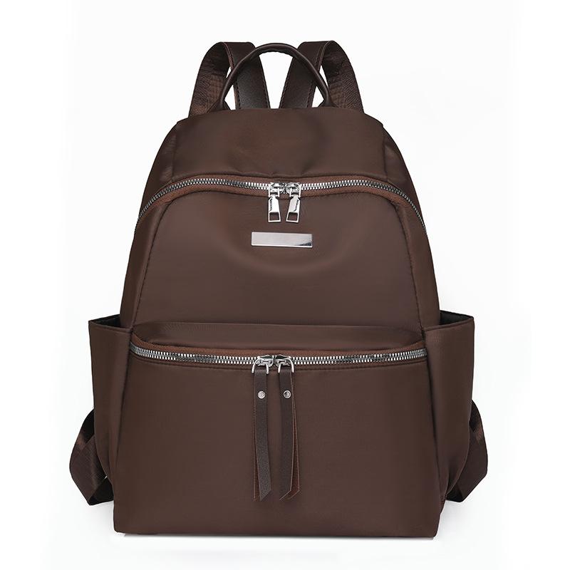 

New Leisure Korean Version Women s Oxford Backpack Fashionable and Simple Urban Commuting Travel Backpack коричневий