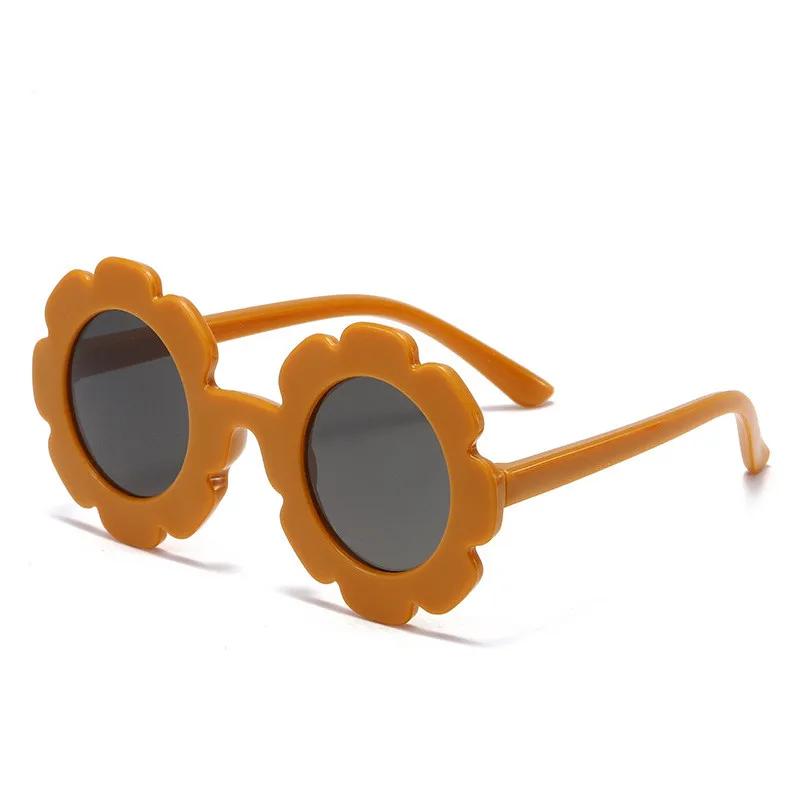 Premium Sun Flower Kids Sunglasses UV400 Protection for Boy Girls Toddler Lovely Baby Sun Glasses Round Cute Children Outdoor Eyewear