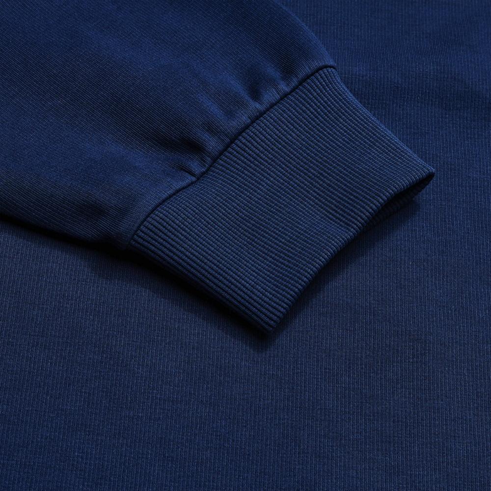 FILA Original Fashion Trend Classic Retro Sports Casual Comfortable Soft Crew Neck Pullover Loose Sweatshirt Men sweatshirt Dark-Blue F11M619222FNV
