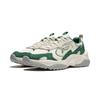 Li Ning Churui Comfortable Versatile Thick Sole Height Increasing Non-Slip Wear-Resistant Low-Top Casual Shoes Women Sneakers White Green AGCU190-1