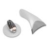 LED Light Face Neck Massager 3 Colors Light 113 Fahrenheit  Heating Vibrating Double Chin Lifting Neck Massager White