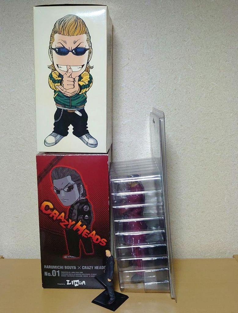 [USED] Crows Worst Saburo Hanzawa and Harumichi Bouya CRAZY HEADS Figure