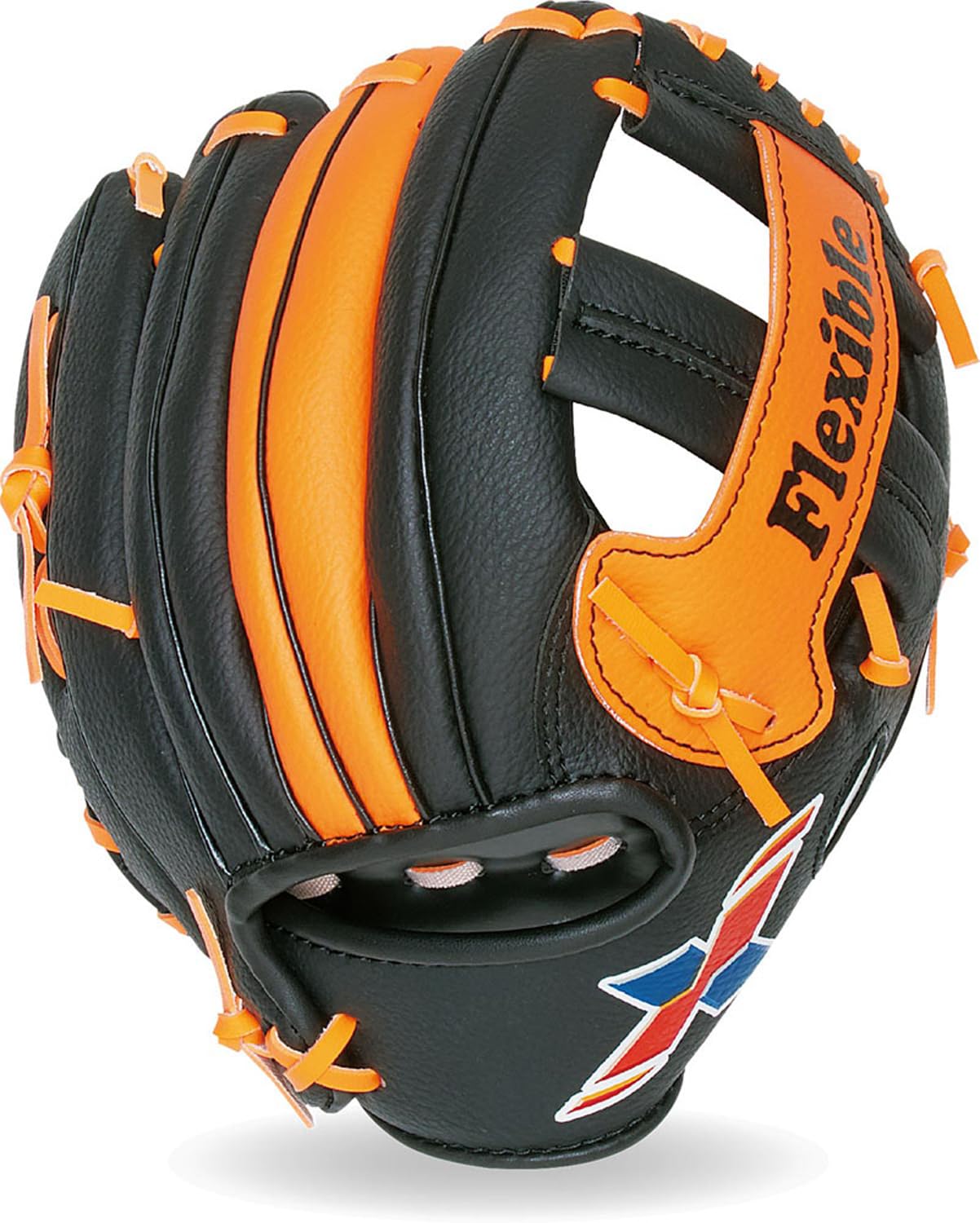 

Unix Baseball Glove Family Glove for Kids Black x Orange Left Thrower BG8072