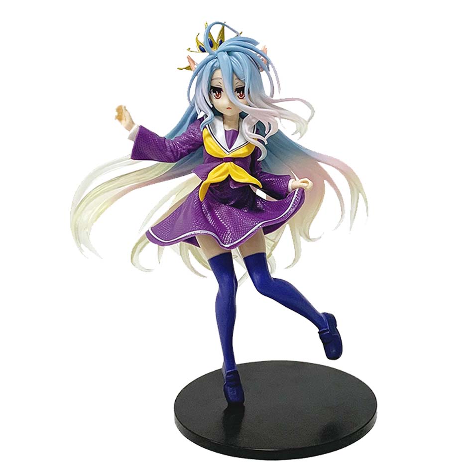 19CM Anime NGNL No Game No Life White "Figure Anime PVC Anime Action Figures Model Collection Ornament Anime Model Toy Gift
