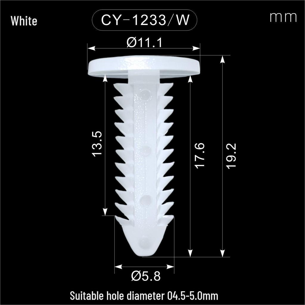 Universal Nylon Christmas Tree Car Rivet Screws