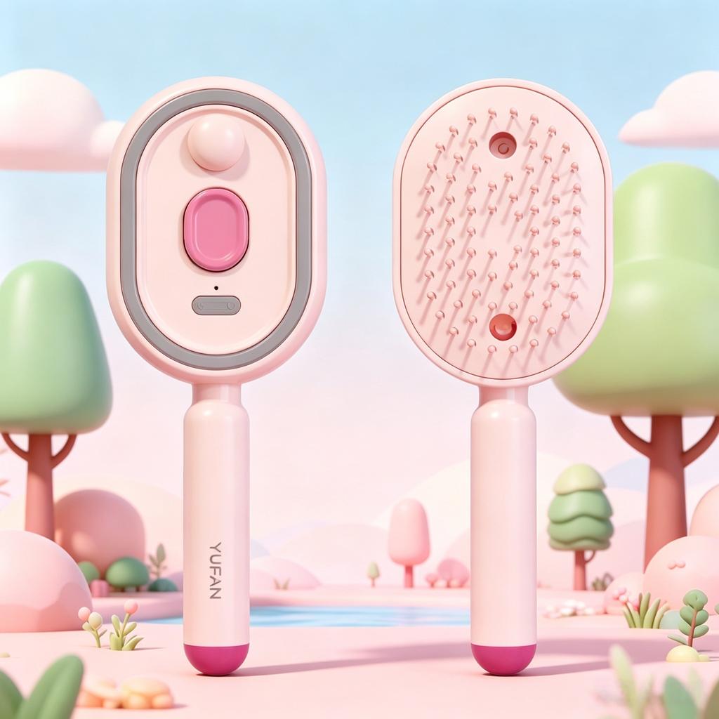 Air Cushion Electric Spray Massage Comb 3 In 1 Scalp Care Tool for Taming Frizzy Dry Hair Home Salon Use