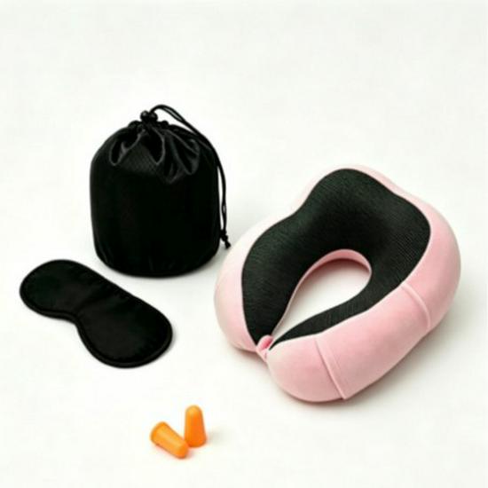 Slow Rebound Memory Foam U-Shape Neck Pillow for Travel