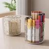 360° Rotating Makeup Brush Holder Luxury Cosmetic Organizer Lipstick Eyebrow Pencil Stationery Holder Eye Shadow Storage Box