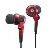 Radius HP-NHR11 Hi-Res In-Ear Headphones: Ne New Ear VOLT Series (Red)