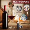 Silicone Bottle Stoppers with Built-in Vacuum Wine Saver Pump Food-safe Silicone Caps Vacuum Wine Stopper