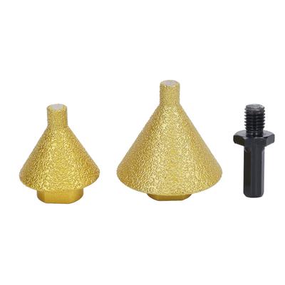 38mm 50mm Anfasen Fasefräser M10 Adapter Gelöteter Diamant Kegelbohrer für Marmor Fliese Quarz Loch