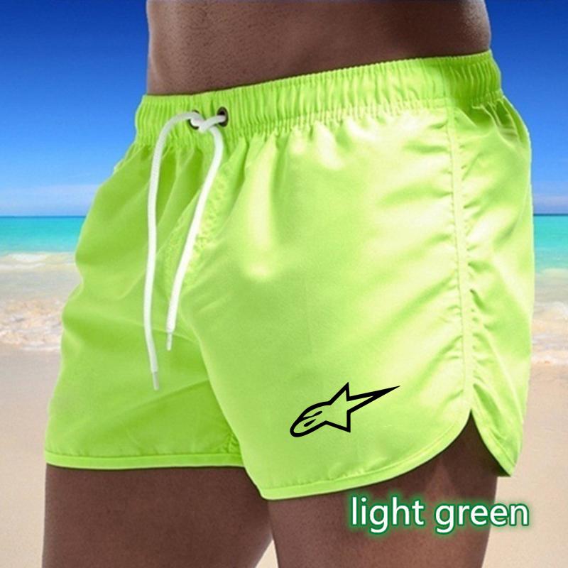 

Летние мужские быстросохнущие плавки, спортивные брюки, купальники, пляжные шорты, шорты для бега 2XL зелёный