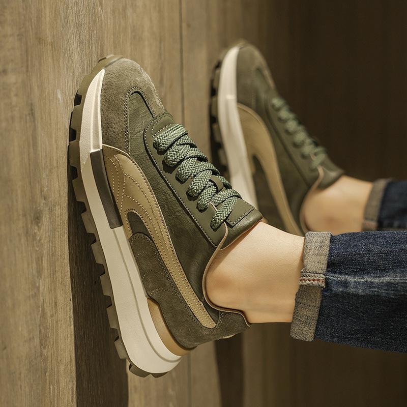 Осенние новые нескользящие мягкие подошвы увеличивающие высоту беговые кроссовки высококачественные папины кроссовки 38 [standard sports code]