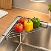 Triangular Sink Organizer Rack No Assembly Required Countertop Drainer with Open Wire