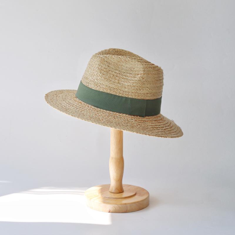 Lafite Top Hat New African Imported Natural Straw Hat Fashion Versatile Hats Long-Term Spot Supply Factory Direct