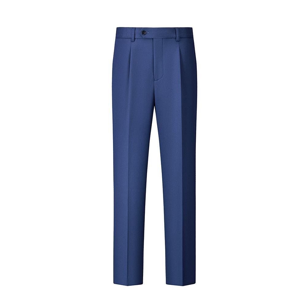 Costume Rayé Premium Double-Boutonnage pour Homme - Revers Pointu, Anti-froissage, Lavable en Machine, Idéal pour le Travail et les Occasions Formelles.