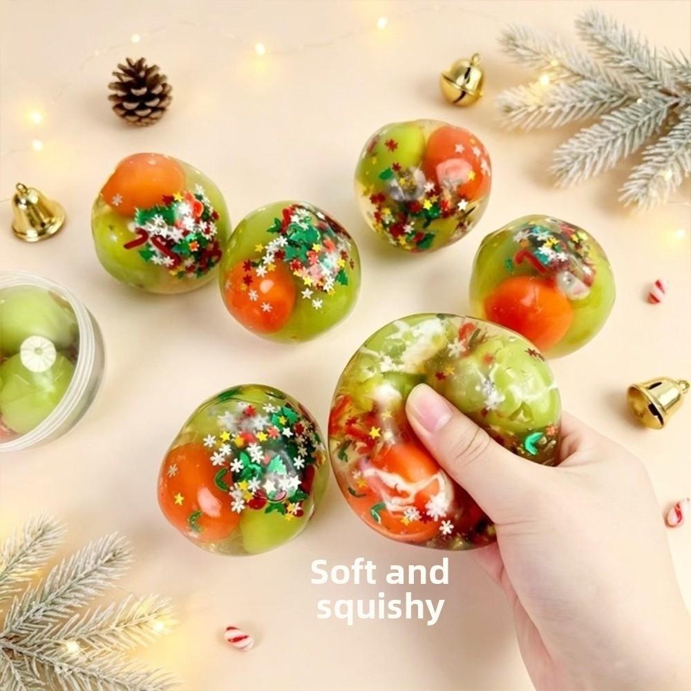 Creative Crispy Handmade Ball Anxiety Relief Christmas Squishy Toy TPR Fidget Toy Children's Gifts