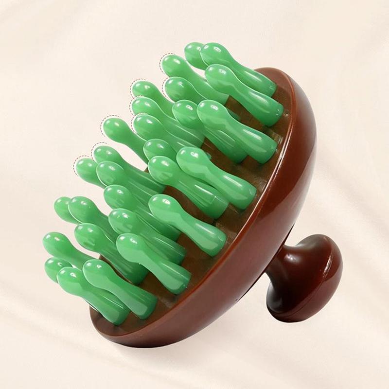 28 Nails Head Massage Comb Circular Tooth Massage Comb Blood Circulation Multifunctional Whole Body Meridian Comb Massage Tools