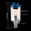 Inline Air Water Separator - 1/4" BSP Male Quick Connector , Moisture Trap for Spray Guns and Small Air Consumption