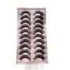 10 Paires de Faux Cils Naturels Épais et Pointus - Fibre Synthétique