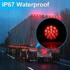LIGBT 4Pcs 4 Inch Red Led Round Trailer Tail Lights 16 LED 4" Led Trailer Stop Brake Turn Tail Lights Waterproof Led Trailer Light For Truck Boat RV