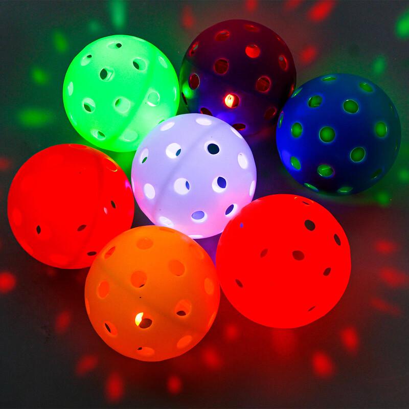 Landa 74mm Luminous 40-Hole Pickleballs (10-Pack)