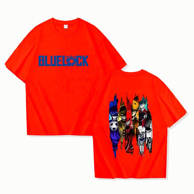 Hot Sales Anime T Shirts Women Men Summer Cool Short Sleeves BLUE LOCK Printing Personality Harajuku T-shirt