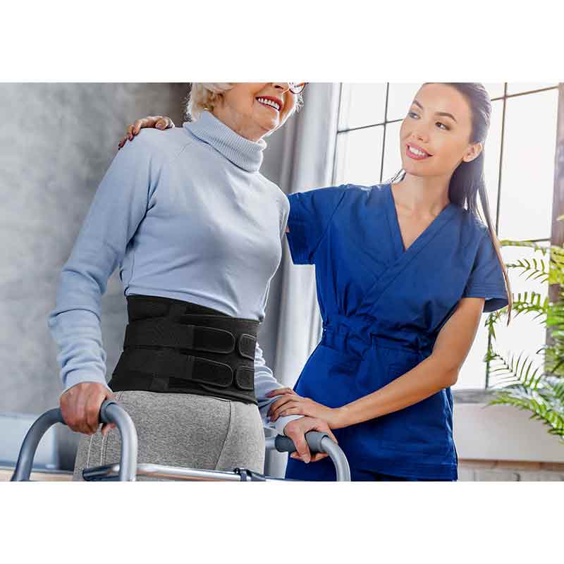 Durable And Safe 1Pcs Back Brace For Lower Back Pain Relief Men Womenbreathable Back Support Brace With 3D Lumbar Support Pad For Home