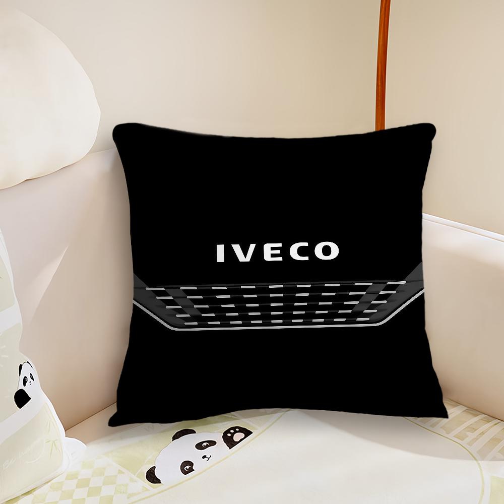 Fashion Car IIVECO  cushion cover Pillow Case Plush Fabric Soft Double Sided Print Sofa Cushion Cover Throw Pillow Covers