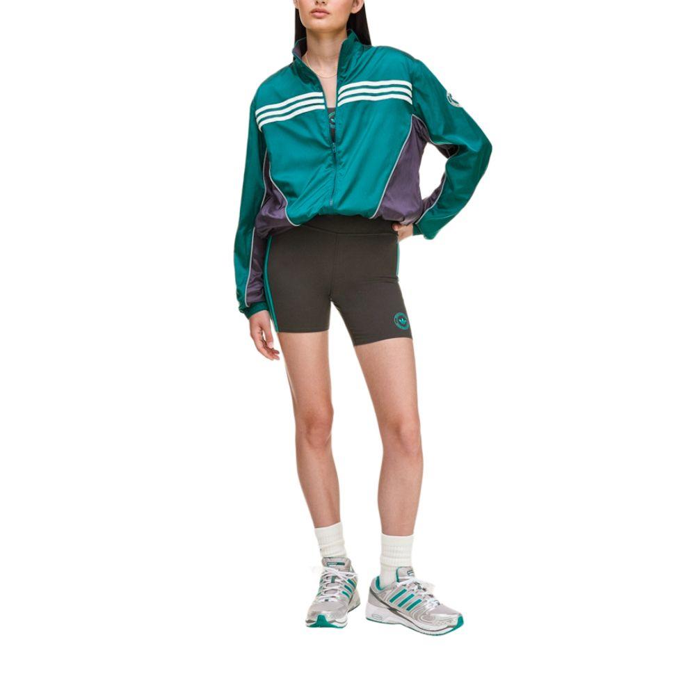 Adidas Originals Sporty & Rich FW25 Windbreaker Striped Zip-Up Stand Collar Long Sleeve Jacket Women Jacket KA7990