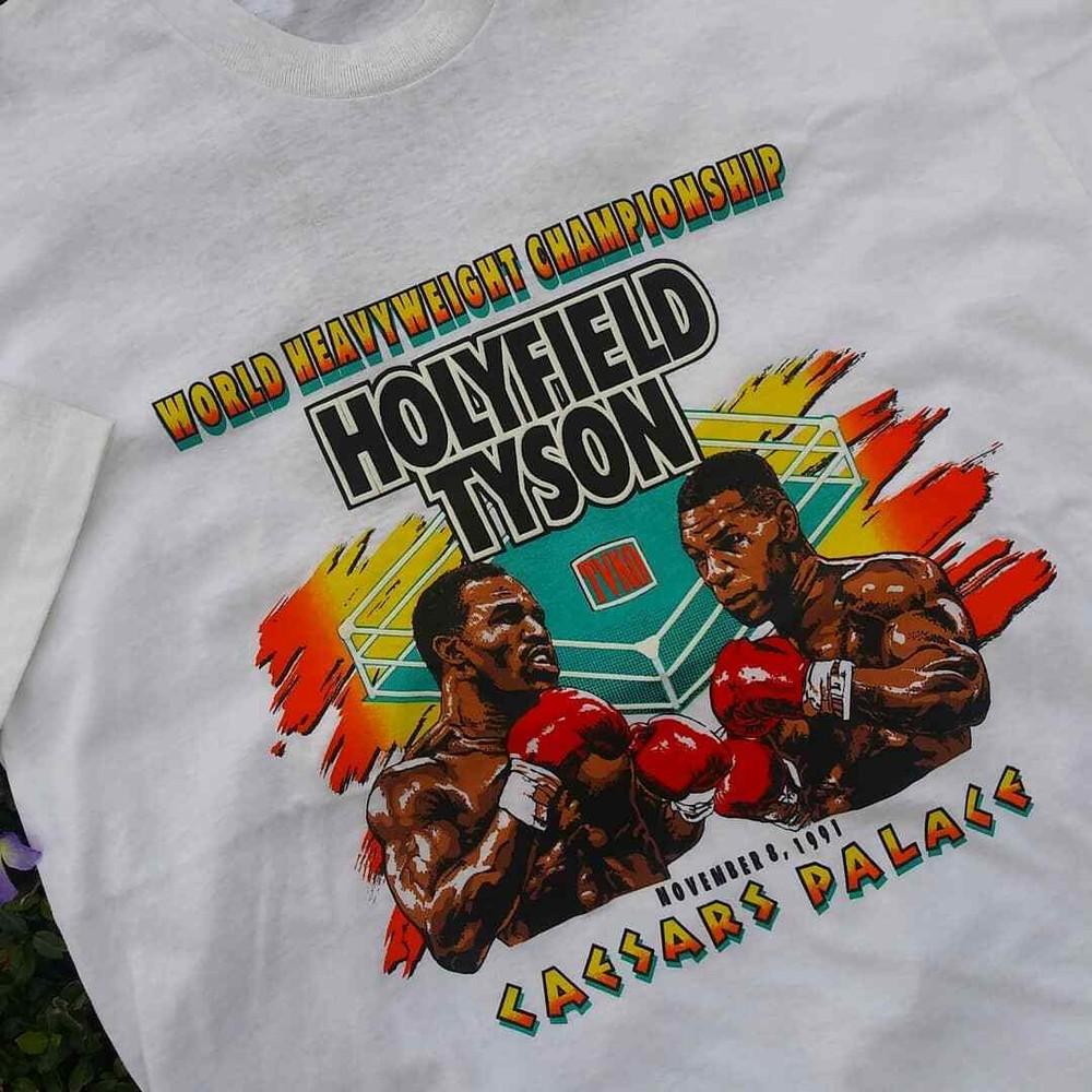 mike tyson evander holfield tyson vs holyfield White Men S2345XL Tshirt Unisex T-Shirt XXXXL