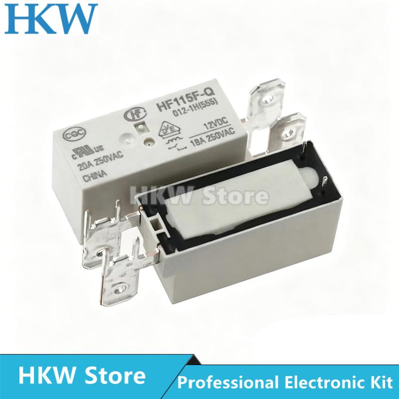 5pcs Power Relay HF115F-Q HF115F-Q-005-1H HF115F-Q-012-1H HF115F-Q-024-1H HF115F-Q-048-1H 012 024 1H 20A 5V 12V 24V 48V Relays Relays 5