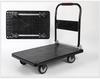 Foldable Silent Flatbed Hand Truck - Portable Plastic Cart for Household Cargo Hauling