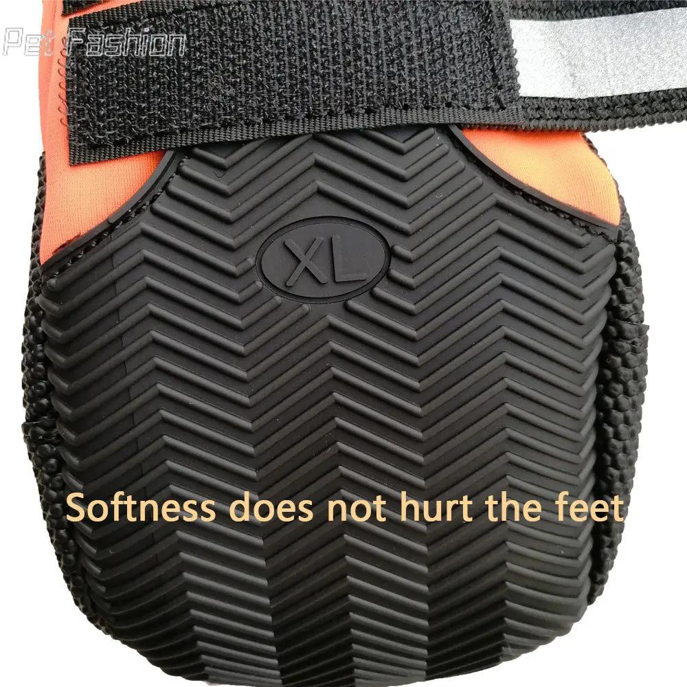 4 teile/los Schuhe Für Große Hunde Stiefel Wasserdichte Socken Nicht-Slip Reflektierende Medium Hund Abdeckungen Für Labrador Alaska Golden Retriever