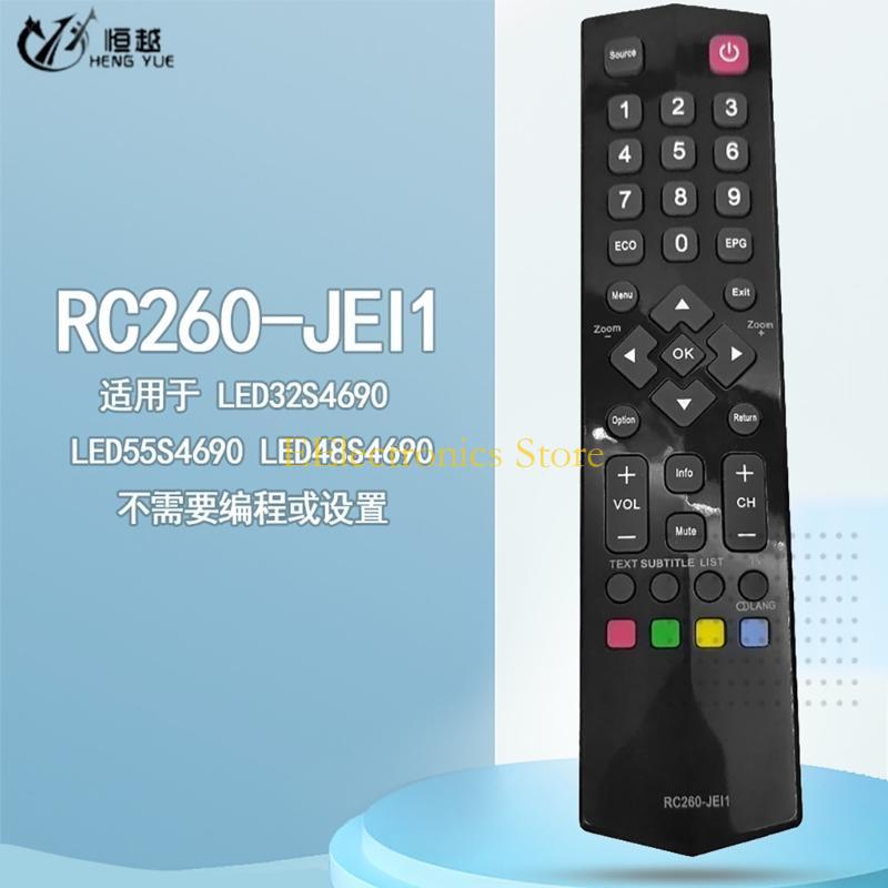 B03C Updated RC260JEI1 Remote Control for LED32S4690 LED55S4690 LED48S4690 TVs Convenient and Reliable Remote Control