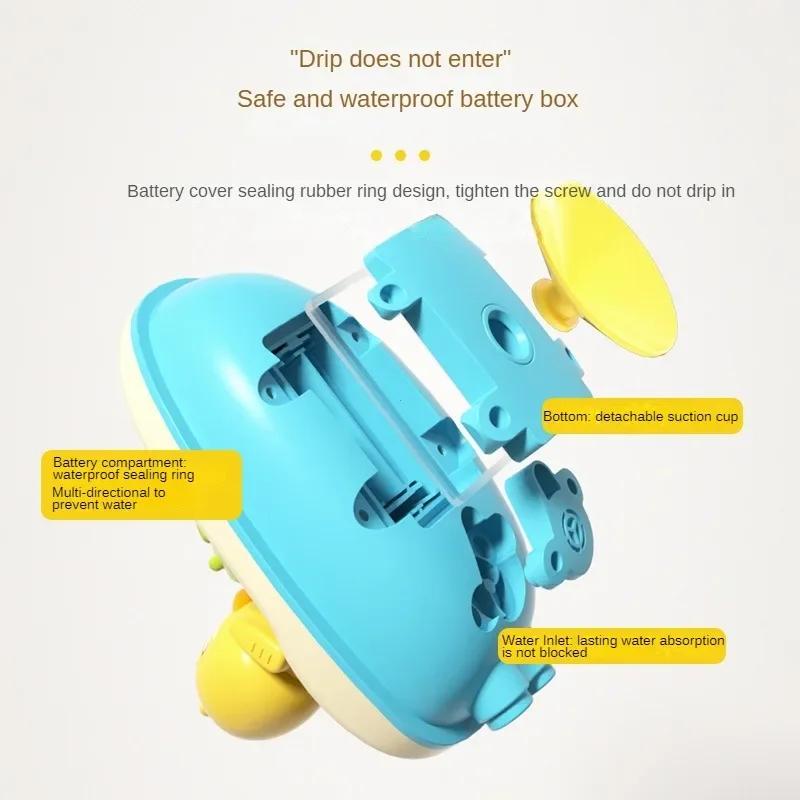 Cute Duck Electric Water Spray Bathroom Bathing Toys Baby Bath Toys Kids Bath And Shower Bathtubs Interactive Boy girl Gifts