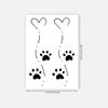 Cute Simple Love Line Cat Claw Tattoo Sticker Lasting Waterproof Premium Tattoo Sticker