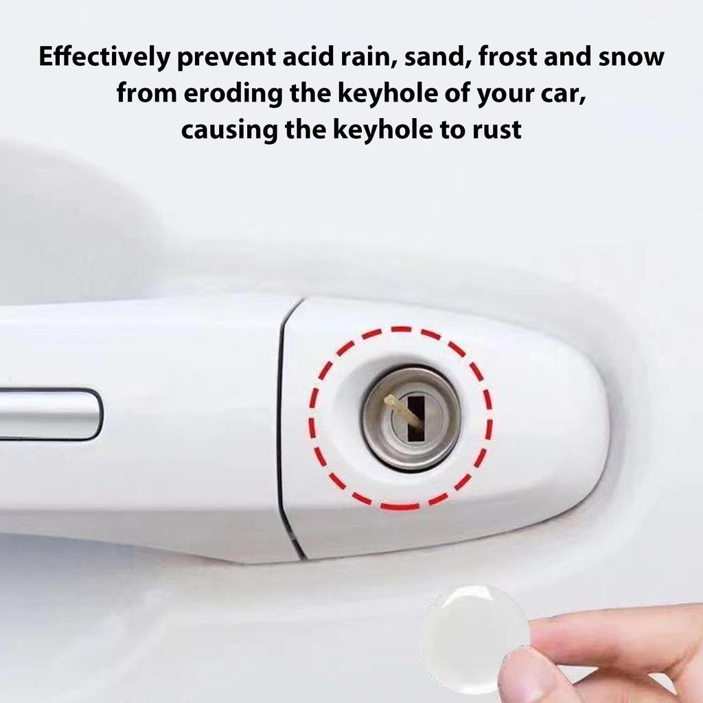 Car Door Lock Keyhole Cap Key Cylinder Cap Proof Protective Cap Trim Cover