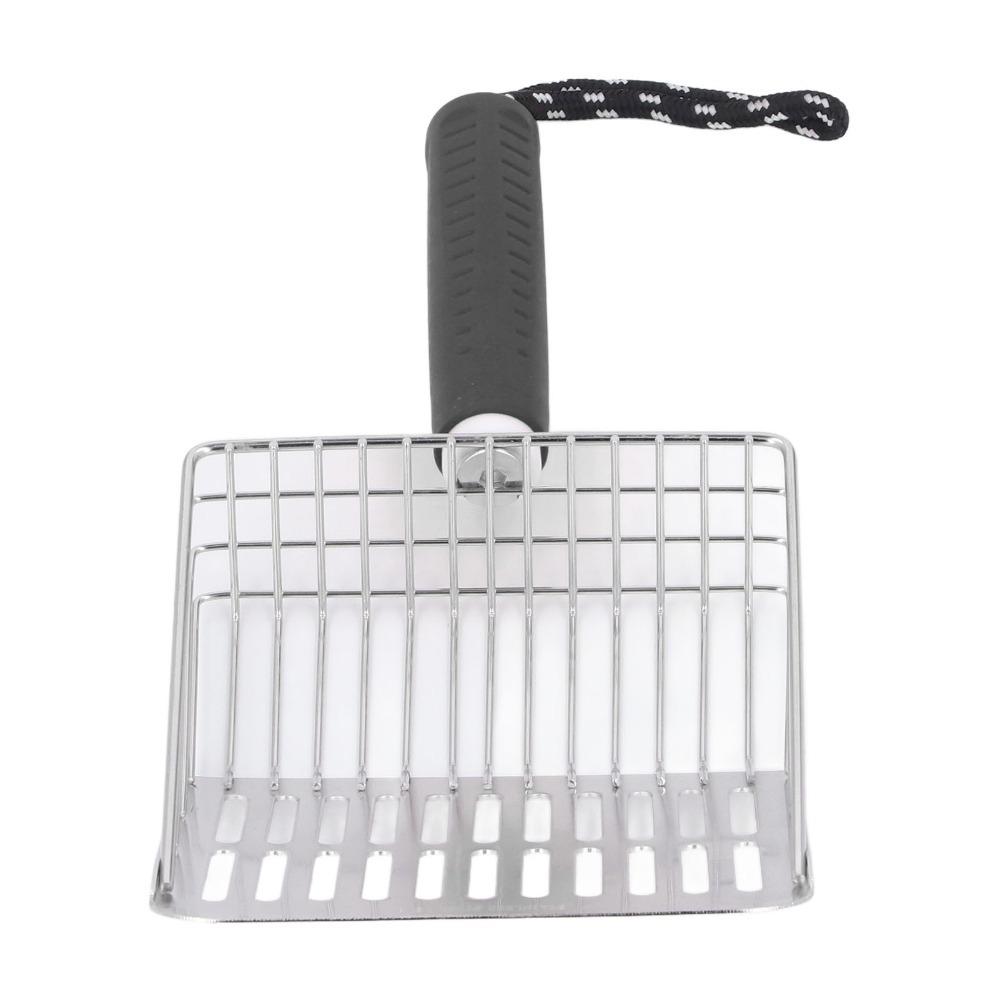 Removable Handle Cat Litter Scoop 304 Stainless Steel Kitten Litter Scoop Cleaning