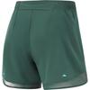 Li Ning Running Series Color Block Mid Waist Breathable Versatile Loose Sports Shorts Women Shorts Dark-Green AKSU340-4
