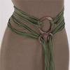 Adjustable Waist Cinch Braided Decorative Belt Unique Long Rope Chain Belt  Medieval