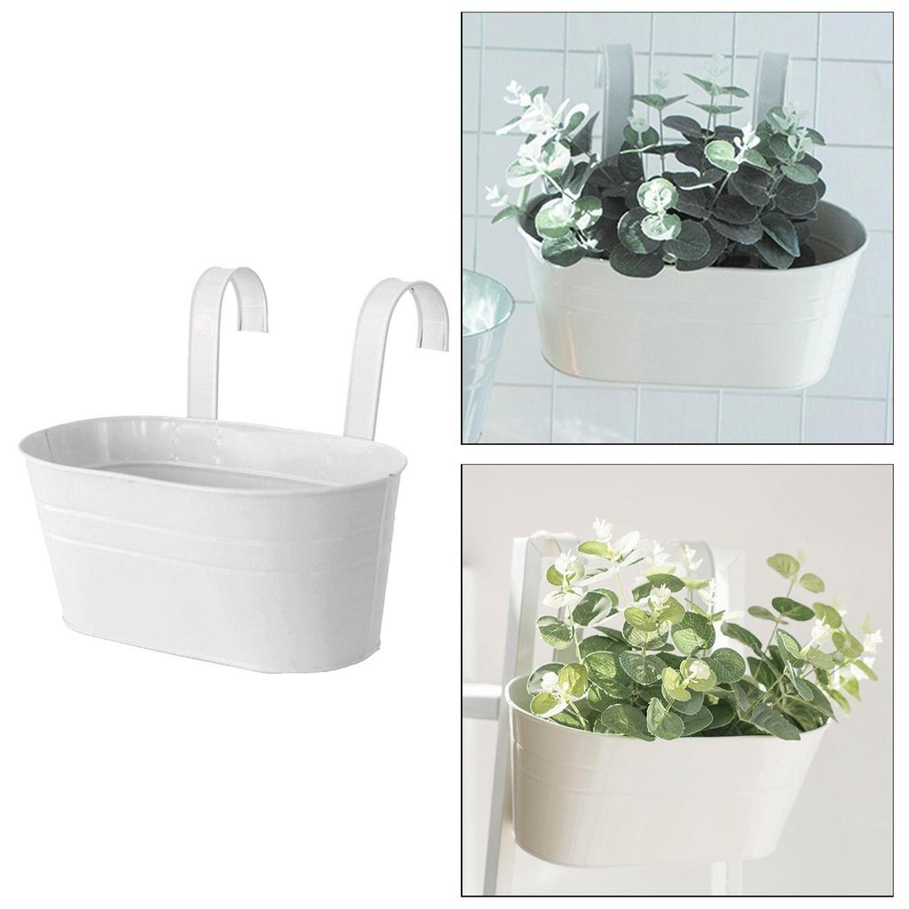 Detachable Hook Hanging Flower Pots for Balcony Ers Indoor Rails Deck