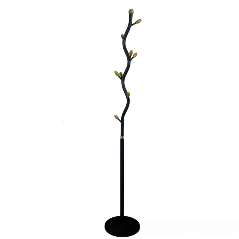 Minimalist Gold Metal Floor-Standing Coat Rack
