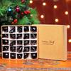 25 Pieces Black Glass Vintage Christmas Ornaments Mini Bulk Decorative Ornaments X mas Balls for Halloween, Christmas Tree