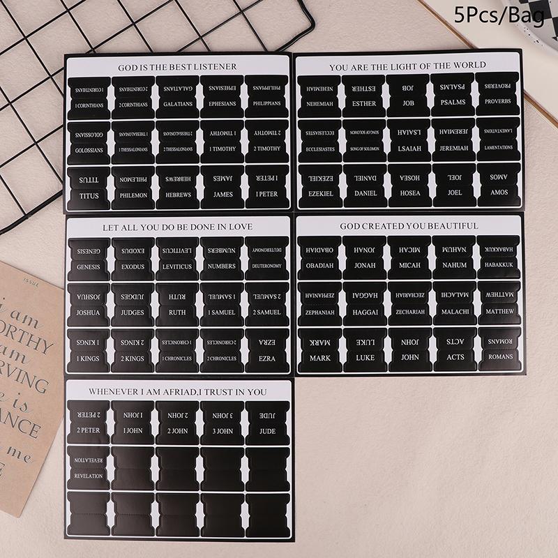 Mr. Pen- Bible Tabs 5 Tabs Boho Theme Laminated Bible Tabs For Women And Men Bible Tabs For Study Bible Bible Index Tabs
