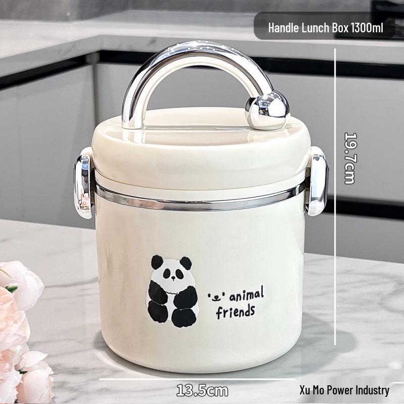 

Stainless Steel Insulated Microwaveable Lunch Bento Box for Office Workers and Students